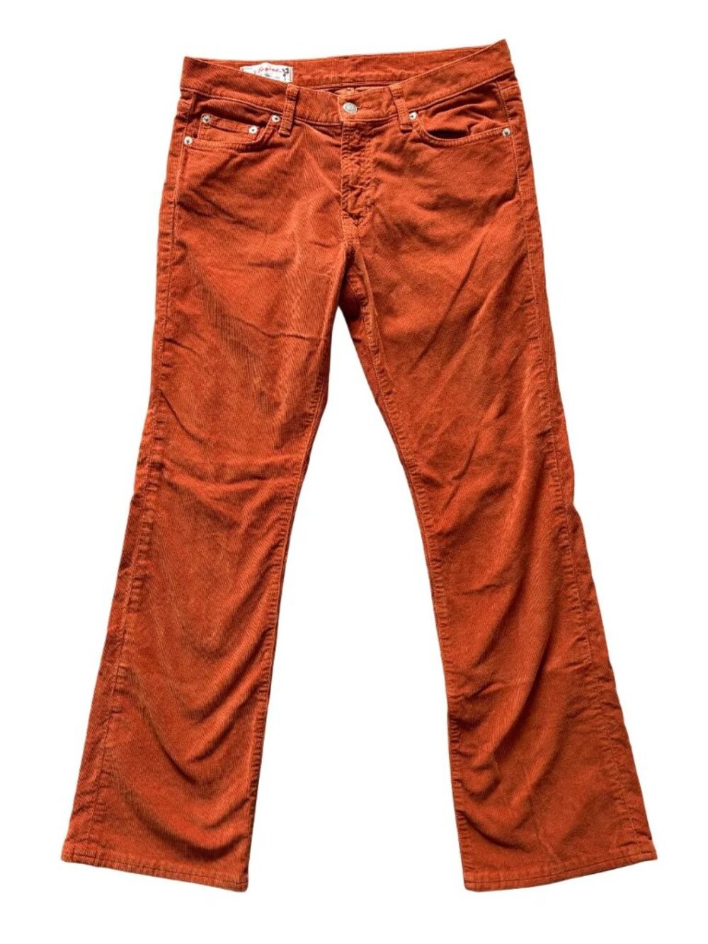 RED ENGINE Scarlett Low Rise Bootcut Corduroy Pants in Burnt Orange Y2K SZ 30